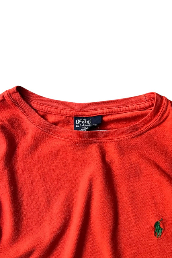 90'S L/S T-SHIRT / ORANGE [SIZE: M USED]