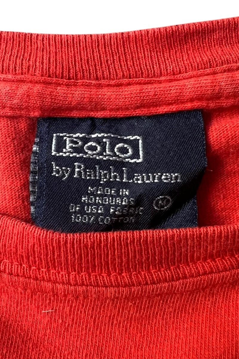 90'S L/S T-SHIRT / ORANGE [SIZE: M USED]