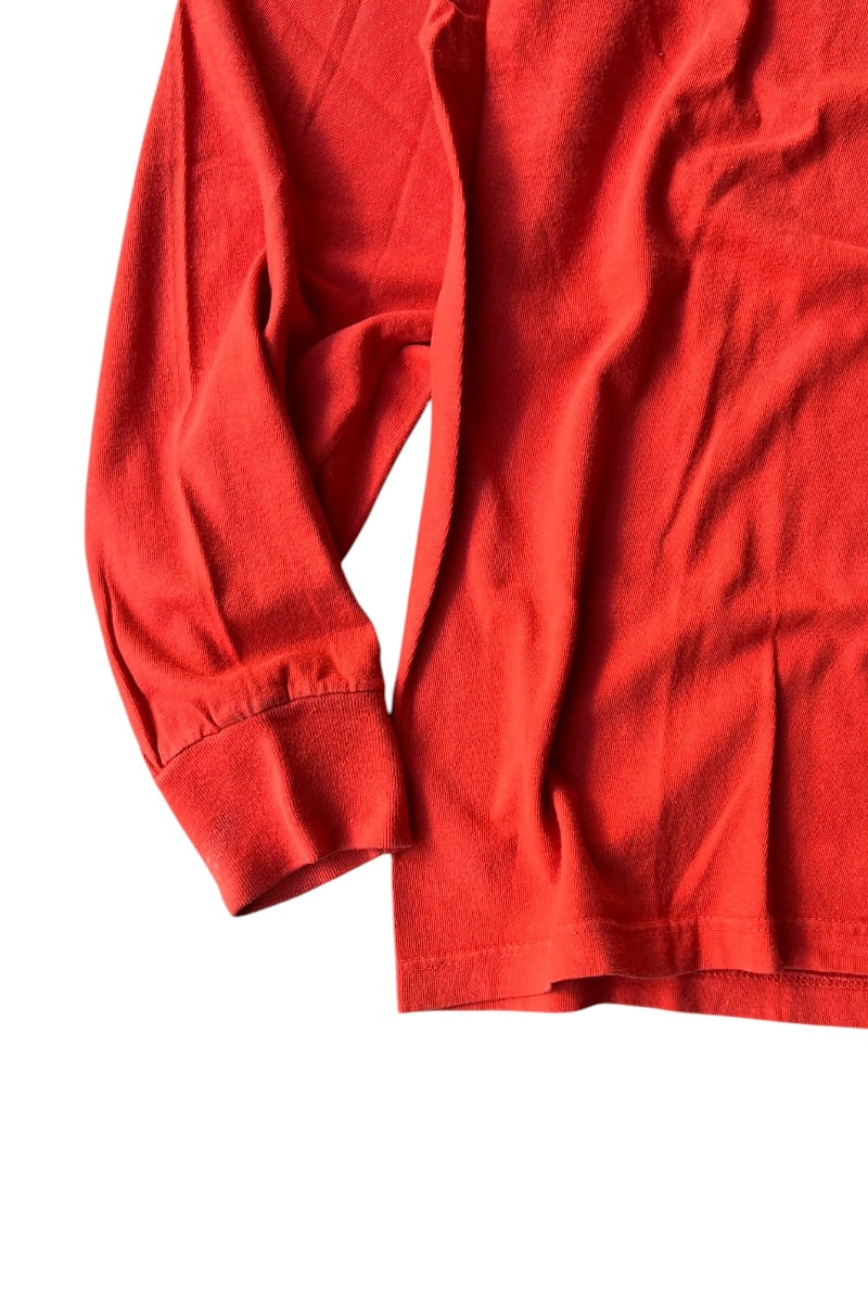 90'S L/S T-SHIRT / ORANGE [SIZE: M USED]
