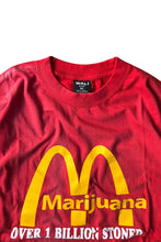画像をギャラリービューアに読み込む, Y2K EARLY 00'S MARIJUANA MESSAGE T-SHIRT / RED [SIZE: XL USED]
