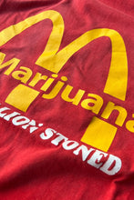 画像をギャラリービューアに読み込む, Y2K EARLY 00'S MARIJUANA MESSAGE T-SHIRT / RED [SIZE: XL USED]
