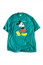 画像をギャラリービューアに読み込む, MADE IN USA 90'S MICKEY T-SHIRT / GREEN [SIZE: L USED]
