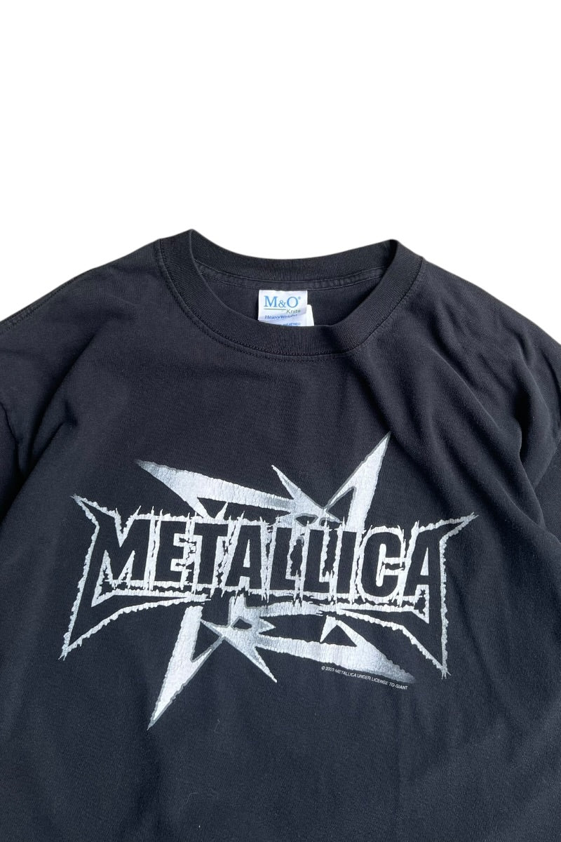 Y2K 03'S METALLICA BAND T-SHIRT / BLACK [SIZE: L USED]