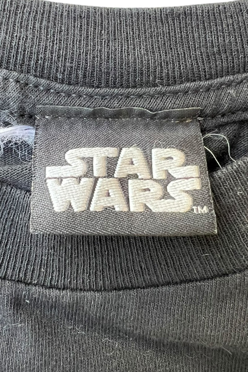 Y2K EARLY 00'S YODA T-SHIRT / BLACK [SIZE: M USED]