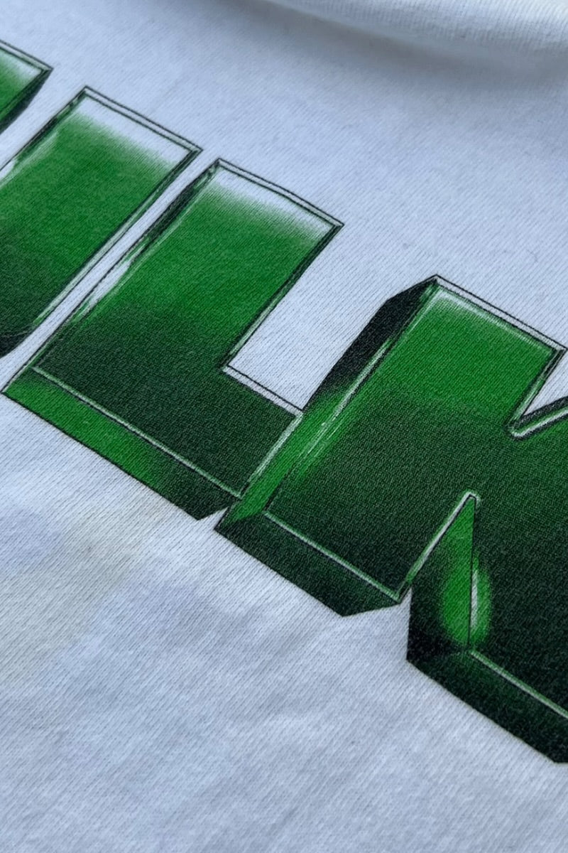 MADE IN USA 00'S HULK LOGO S/S T-SHIRT / WHITE [SIZE: XL USED]