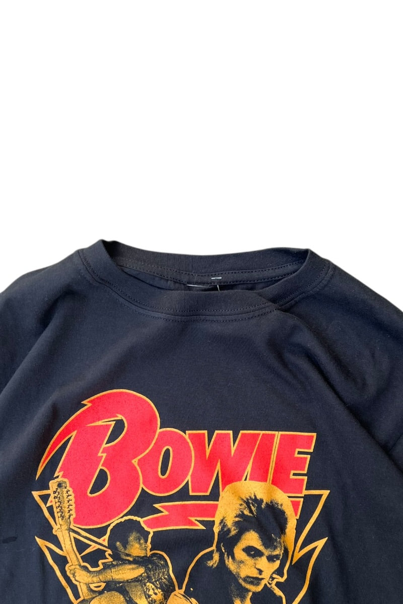 DAVID BOWIE 1972 WORLD TOUR T-SHIRT / BLACK [SIZE: L USED]