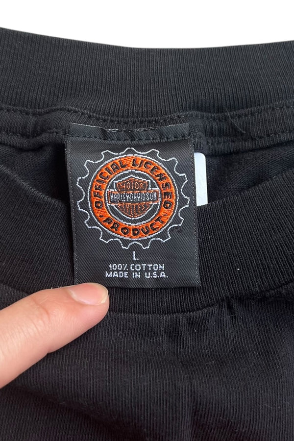 MADE IN USA 98'S HEADS ABOVE THE REST T-SHIRT / BLACK [SIZE: L USED]