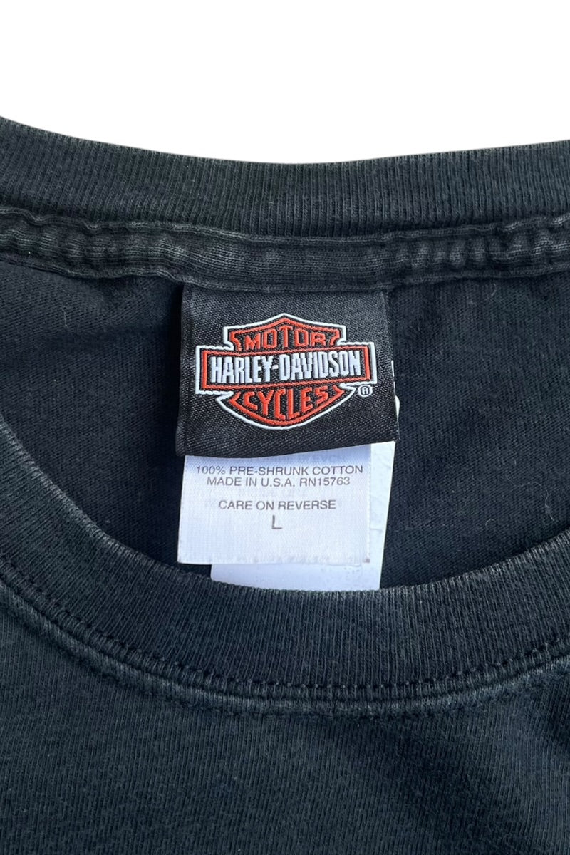 MADE IN USA 90'S LAKELAND POCKET T-SHIRT / BLACK [SIZE: L USED]