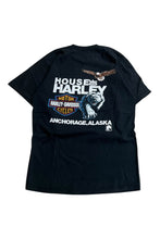 画像をギャラリービューアに読み込む, MADE IN USA 90'S HARLEY DAVIDSON ALASKA T-SHIRT / BLACK [SIZE: L USED]
