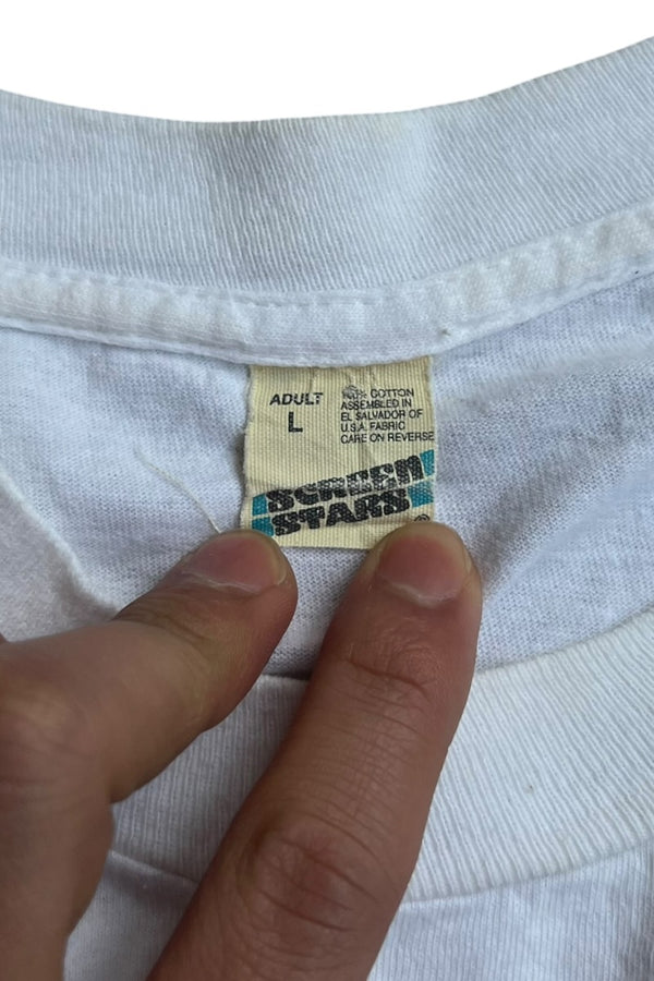MADE IN USA 80'S ROUTE 66 T-SHIRT / WHITE [SIZE: L USED]