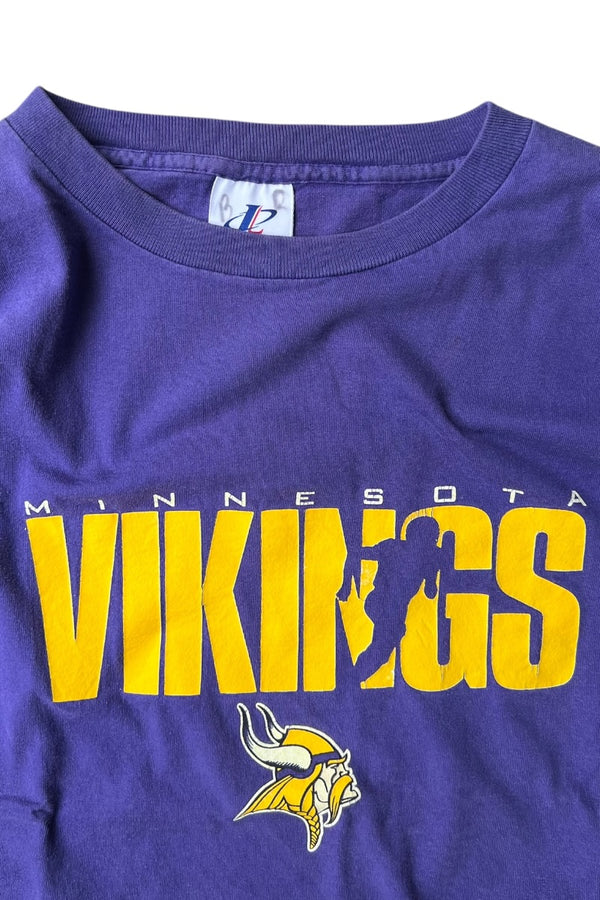 MADE IN USA 90'S NFL MINNESOTA VIKINGS L/S T-SHIRT / PURPLE [SIZE: M USED]