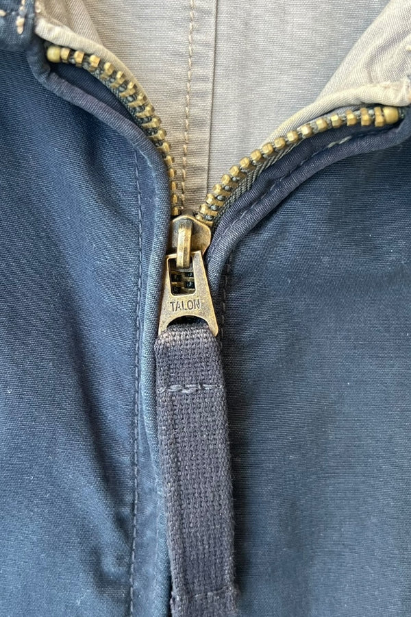 REVERSIBLE ZIP UP JACKET / NAVY / GRAY [SIZE: M USED]