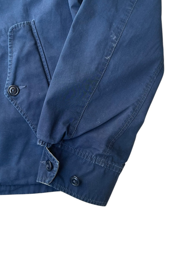 REVERSIBLE ZIP UP JACKET / NAVY / GRAY [SIZE: M USED]