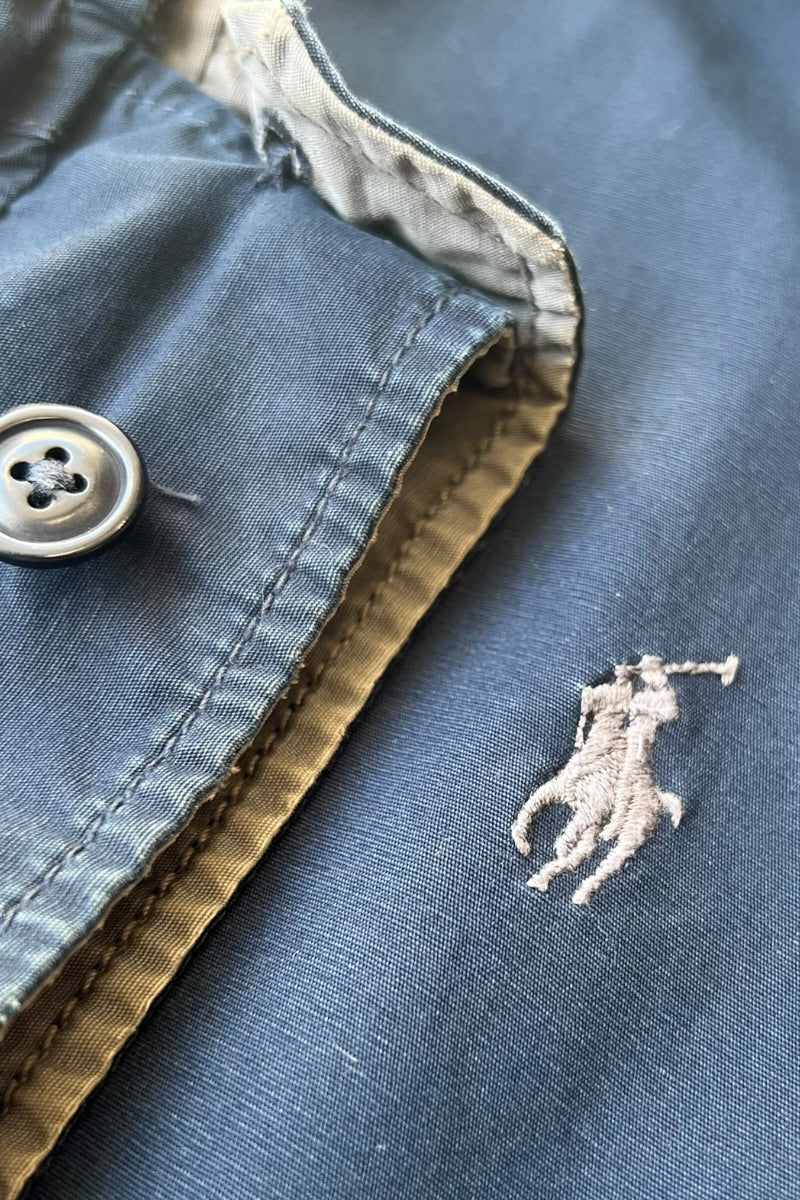 REVERSIBLE ZIP UP JACKET / NAVY / GRAY [SIZE: M USED]