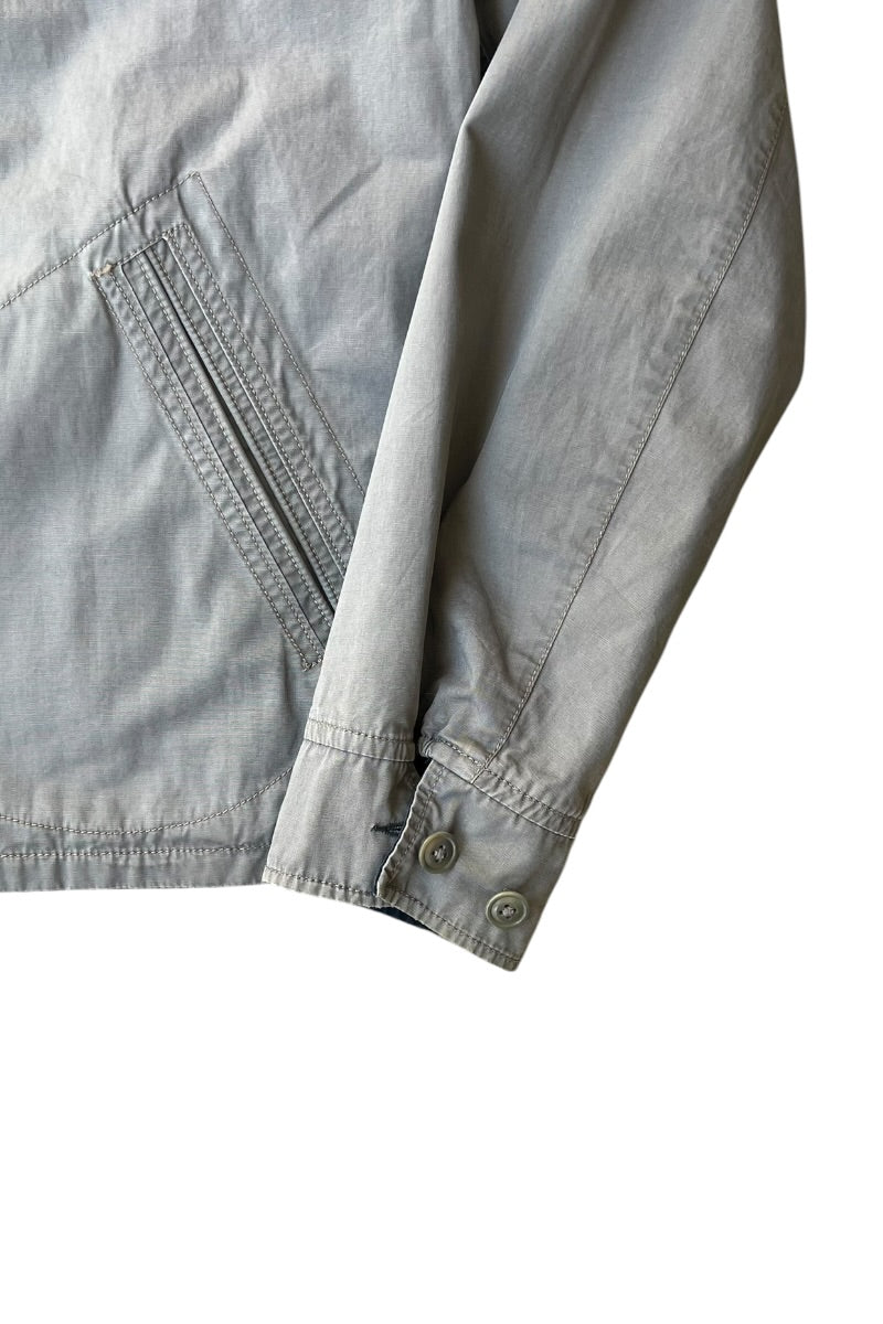 REVERSIBLE ZIP UP JACKET / NAVY / GRAY [SIZE: M USED]