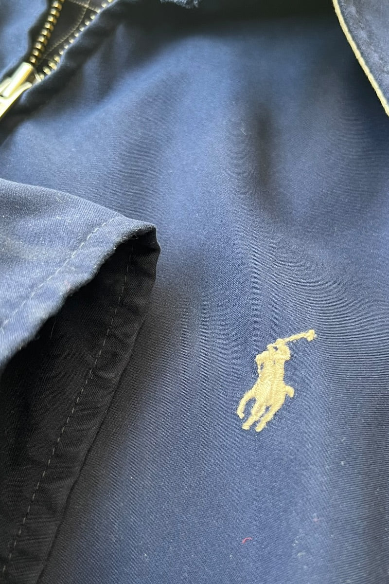 90'S ZIP UP JACKET / NAVY [SIZE: L USED]
