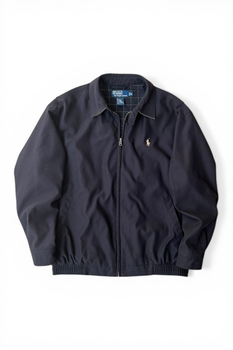 90'S ZIP UP JACKET / BLACK [SIZE: M USED]