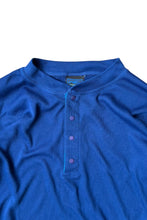 画像をギャラリービューアに読み込む, MADE IN USA 92'S CAPILENE L/S HENLEY-NECK BASE LAYER / BLUE [SIZE: XS USED]
