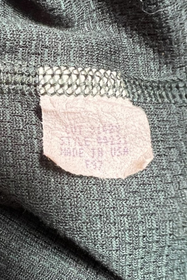 MADE IN USA 97'S CAPILENE L/S HENLEY-NECK BASE LAYER / GREEN [SIZE: L USED]