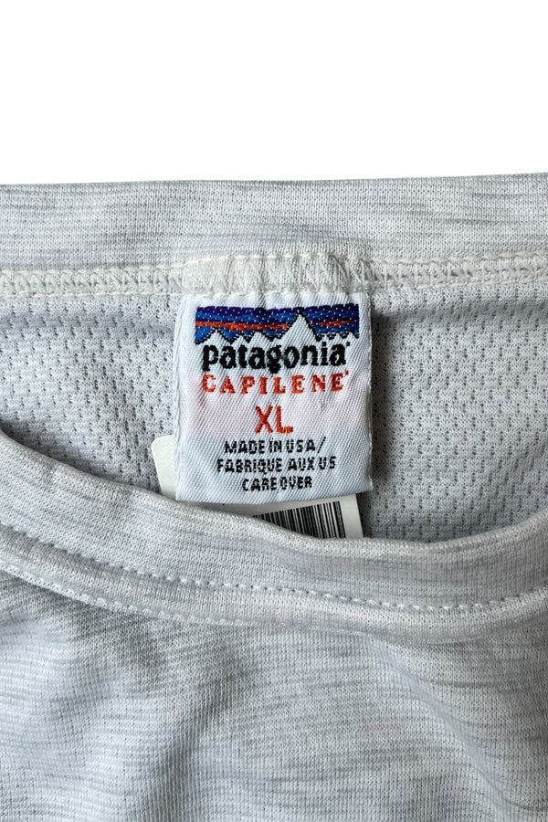 MADE IN USA 00s CAPILENE L/S BASE LAYER / GRAY [SIZE: XL USED]