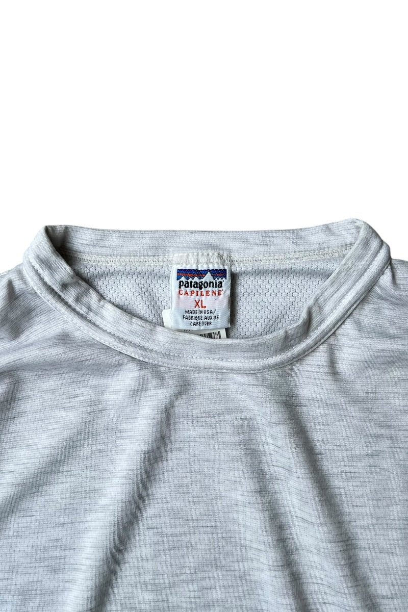 MADE IN USA 00s CAPILENE L/S BASE LAYER / GRAY [SIZE: XL USED]