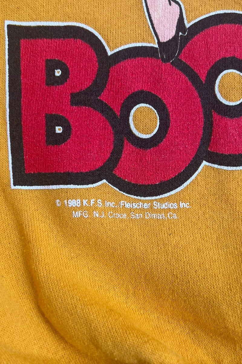 MADE IN USA 88'S BETTY SWEATSHIRT / YELLOW [SIZE: M USED]