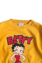 画像をギャラリービューアに読み込む, MADE IN USA 88'S BETTY SWEATSHIRT / YELLOW [SIZE: M USED]

