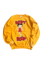 画像をギャラリービューアに読み込む, MADE IN USA 88'S BETTY SWEATSHIRT / YELLOW [SIZE: M USED]
