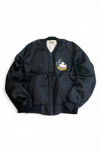 画像をギャラリービューアに読み込む, MADE IN USA 86'S MICKEY SATIN JACKET / BLACK [SIZE: L USED]
