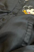 画像をギャラリービューアに読み込む, MADE IN USA 86'S MICKEY SATIN JACKET / BLACK [SIZE: L USED]
