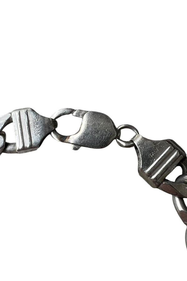 MADE IN ITALY 925 SILVER CHAIN BRACELET / SILVER [SIZE: ONE SIZE USED]