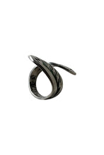 画像をギャラリービューアに読み込む, 925 SILVER TIP INLAY RING W/TURQUOIS / SILVER  [SIZE: 6号相当 USED]
