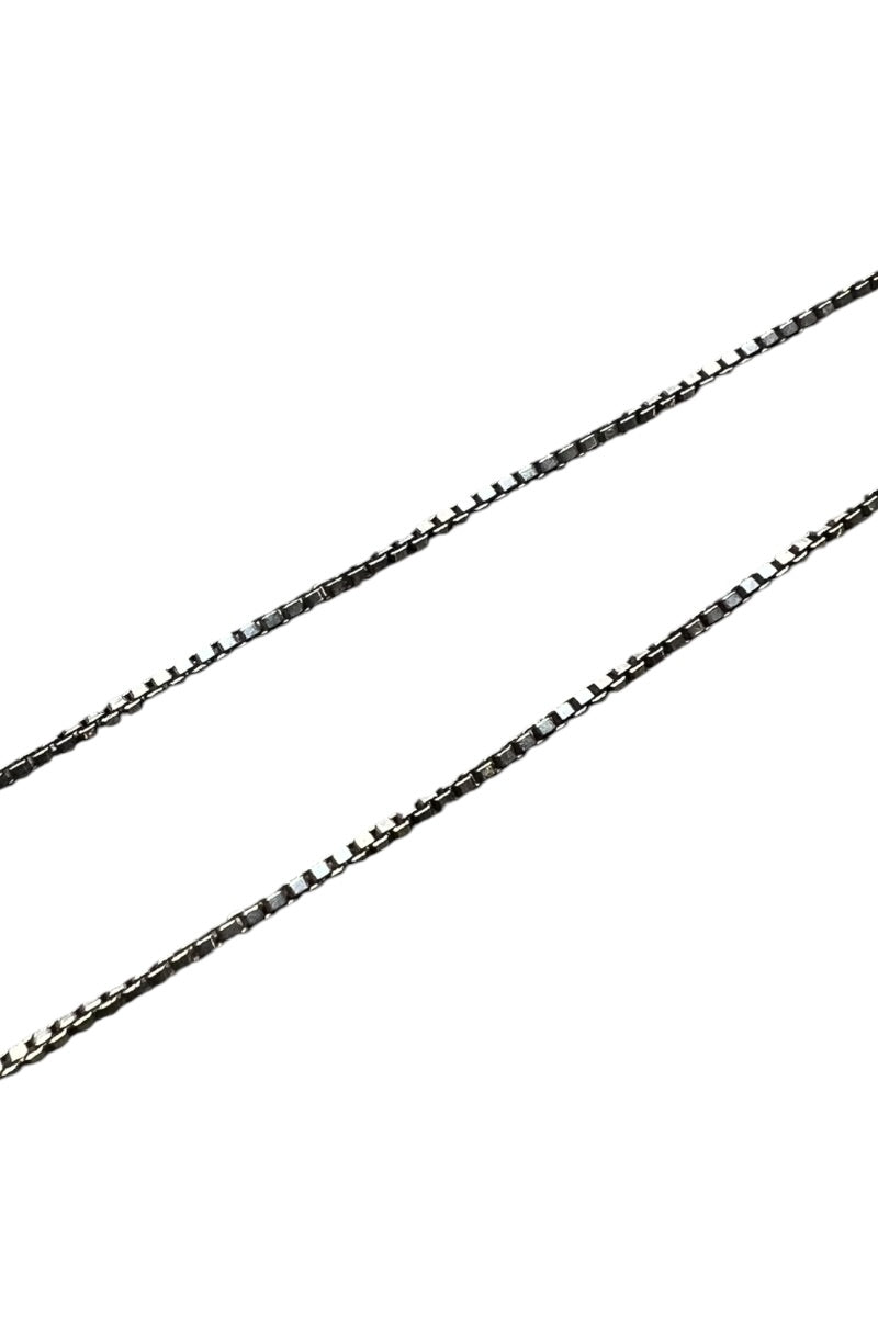 MADE IN ITALY 925 SILVER VENETIAN LINK NECKLACE / SILVER [SIZE: ONE SIZE USED]