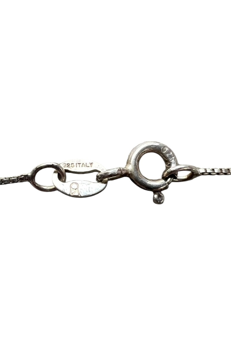 MADE IN ITALY 925 SILVER VENETIAN LINK NECKLACE / SILVER [SIZE: ONE SIZE USED]