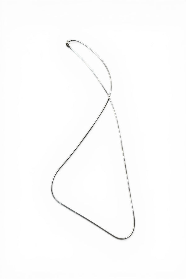 MADE IN ITALY 925 SILVER SNAKE CHAIN NECKLACE / SILVER [SIZE: ONE SIZE USED]