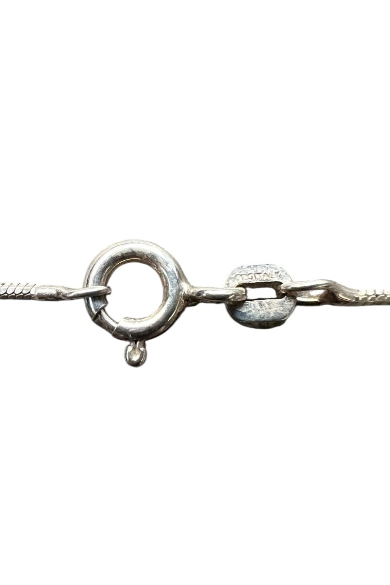 MADE IN ITALY 925 SILVER SNAKE CHAIN NECKLACE / SILVER [SIZE: ONE SIZE USED]