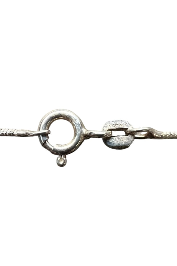 MADE IN ITALY 925 SILVER SNAKE CHAIN NECKLACE / SILVER [SIZE: ONE SIZE USED]