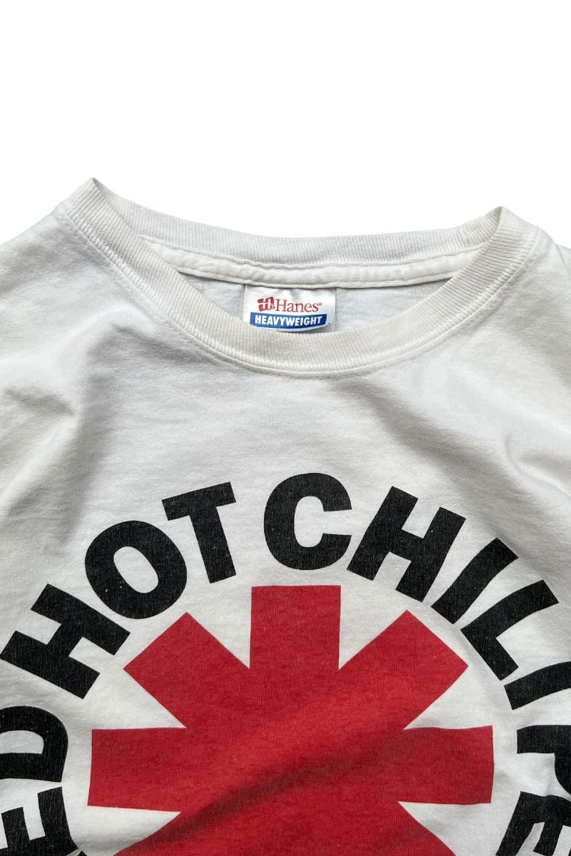 Y2K 06'S RED HOT CHILI PEPPERS BAND T-SHIRT / WHITE [SIZE: S USED]