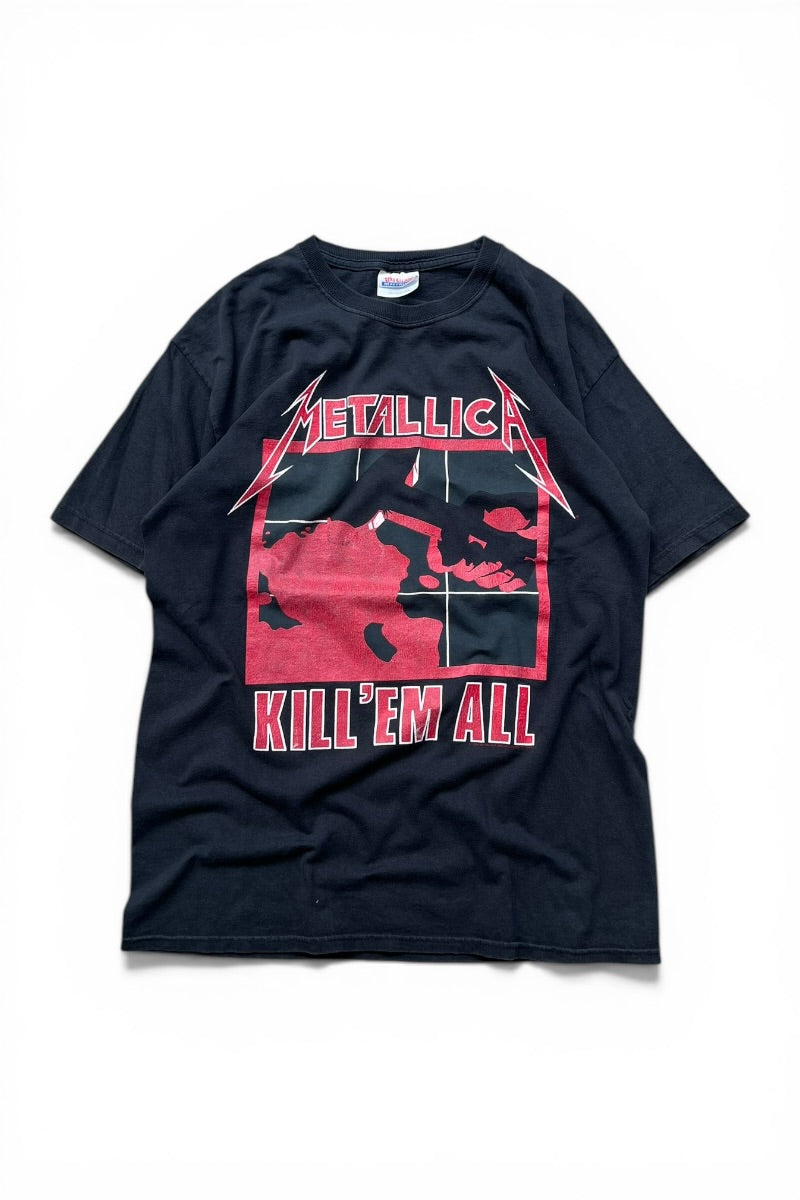 94'S METALLICA KILL 'EM ALL BAND T-SHIRT / BLACK [SIZE: M USED]