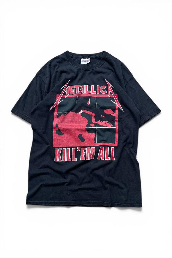 94'S METALLICA KILL 'EM ALL BAND T-SHIRT / BLACK [SIZE: M USED]