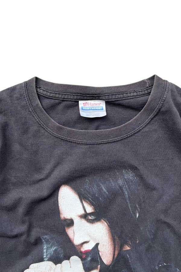 Y2K EARLY 00'S MARILYN MANSON BAND T-SHIRT / BLACK [SIZE: L USED]