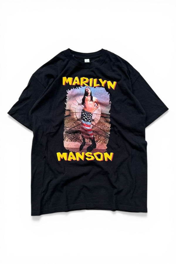 Y2K EARLY 00'S MARILYN MANSON MUSIC T-SHIRT / BLACK [SIZE: L USED]