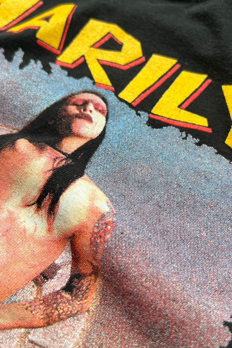 Y2K EARLY 00'S MARILYN MANSON MUSIC T-SHIRT / BLACK [SIZE: L USED]