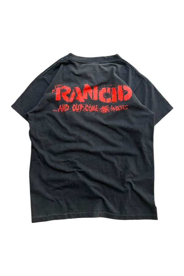 Y2K EARLY 00'S RANCID BAND T-SHIRT / BLACK [SIZE: S USED]