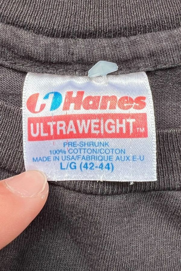 MADE IN USA 91'S MC HAMMER TOO LEGIT TO QUIT MUSIC T-SHIRT / BLACK [SIZE: L USED]