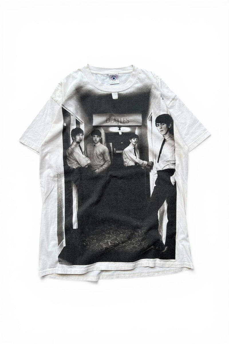 90'S THE BEATLES MARYLEBONE PHOTO BAND T-SHIRT / WHITE [SIZE: L USED]