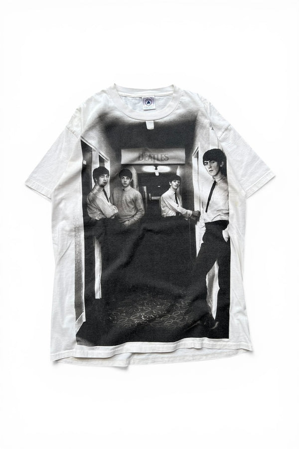90'S THE BEATLES MARYLEBONE PHOTO BAND T-SHIRT / WHITE [SIZE: L USED]