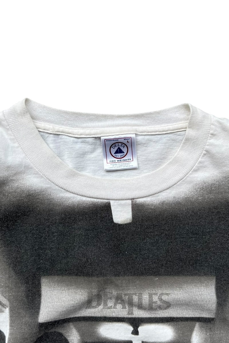 90'S THE BEATLES MARYLEBONE PHOTO BAND T-SHIRT / WHITE [SIZE: L USED]
