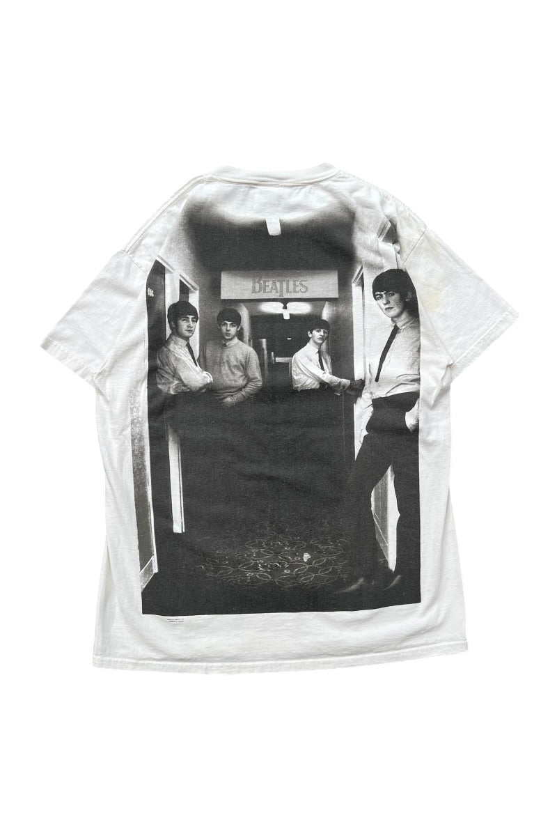 90'S THE BEATLES MARYLEBONE PHOTO BAND T-SHIRT / WHITE [SIZE: L USED]