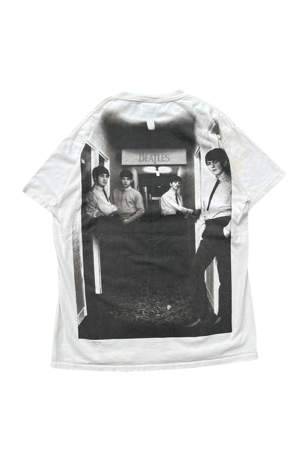 90'S THE BEATLES MARYLEBONE PHOTO BAND T-SHIRT / WHITE [SIZE: L USED]
